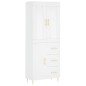vidaXL Aparador alto madera contrachapada blanco 69,5x34x180 cm vidaXL Aparador alto madera contrachapada blanco 69,5x34x180 cm