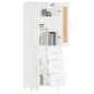 vidaXL Aparador alto madera contrachapada blanco 69,5x34x180 cm vidaXL Aparador alto madera contrachapada blanco 69,5x34x180 cm