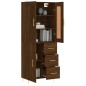 vidaXL Aparador alto madera contrachapada marrón roble 69,5x34x180 cm vidaXL Aparador alto madera contrachapada marrón roble 69,5x34x180 cm