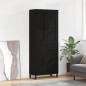 vidaXL Aparador alto madera contrachapada negro 69,5x34x180 cm vidaXL Aparador alto madera contrachapada negro 69,5x34x180 cm