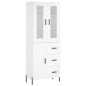 vidaXL Aparador alto madera contrachapada blanco brillo 69,5x34x180 cm vidaXL Aparador alto madera contrachapada blanco brillo 69,5x34x180 cm