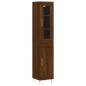vidaXL Aparador alto madera contrachapada roble marrón 34,5x34x180 cm vidaXL Aparador alto madera contrachapada roble marrón 34,5x34x180 cm