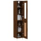 vidaXL Aparador alto madera contrachapada roble marrón 34,5x34x180 cm vidaXL Aparador alto madera contrachapada roble marrón 34,5x34x180 cm