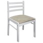 vidaXL Sillas de comedor 2 uds madera maciza caucho terciopelo blanco vidaXL Sillas de comedor 2 uds madera maciza caucho terciopelo blanco