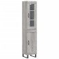 vidaXL Aparador alto madera contrachapada gris Sonoma 34,5x34x180 cm vidaXL Aparador alto madera contrachapada gris Sonoma 34,5x34x180 cm