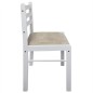 vidaXL Sillas de comedor 2 uds madera maciza caucho terciopelo blanco vidaXL Sillas de comedor 2 uds madera maciza caucho terciopelo blanco