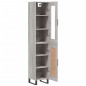 vidaXL Aparador alto madera contrachapada gris Sonoma 34,5x34x180 cm vidaXL Aparador alto madera contrachapada gris Sonoma 34,5x34x180 cm