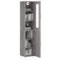 vidaXL Aparador alto madera contrachapada gris Sonoma 34,5x34x180 cm vidaXL Aparador alto madera contrachapada gris Sonoma 34,5x34x180 cm