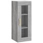 vidaXL Aparador alto madera contrachapada gris Sonoma 34,5x34x180 cm vidaXL Aparador alto madera contrachapada gris Sonoma 34,5x34x180 cm