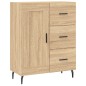 vidaXL Aparador alto madera contrachapada color roble 69,5x34x180 cm