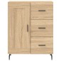 vidaXL Aparador alto madera contrachapada color roble 69,5x34x180 cm