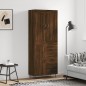 vidaXL Aparador alto madera contrachapada marrón roble 69,5x34x180 cm vidaXL Aparador alto madera contrachapada marrón roble 69,5x34x180 cm