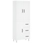 vidaXL Aparador alto madera contrachapada blanco 69,5x34x180 cm vidaXL Aparador alto madera contrachapada blanco 69,5x34x180 cm