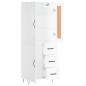 vidaXL Aparador alto madera contrachapada blanco brillo 69,5x34x180 cm vidaXL Aparador alto madera contrachapada blanco brillo 69,5x34x180 cm