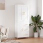 vidaXL Aparador alto madera contrachapada blanco brillo 69,5x34x180 cm vidaXL Aparador alto madera contrachapada blanco brillo 69,5x34x180 cm