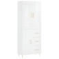 vidaXL Aparador alto madera contrachapada blanco brillo 69,5x34x180 cm vidaXL Aparador alto madera contrachapada blanco brillo 69,5x34x180 cm