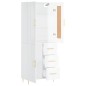 vidaXL Aparador alto madera contrachapada blanco brillo 69,5x34x180 cm vidaXL Aparador alto madera contrachapada blanco brillo 69,5x34x180 cm