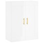 vidaXL Aparador alto madera contrachapada blanco brillo 69,5x34x180 cm vidaXL Aparador alto madera contrachapada blanco brillo 69,5x34x180 cm