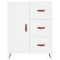 vidaXL Aparador alto madera contrachapada blanco 69,5x34x180 cm vidaXL Aparador alto madera contrachapada blanco 69,5x34x180 cm