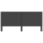vidaXL Cabecero de tela gris oscuro 200x200 cm vidaXL Cabecero de tela gris oscuro 200x200 cm