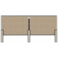 vidaXL Cabecero de tela gris oscuro 200x200 cm vidaXL Cabecero de tela gris oscuro 200x200 cm