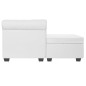 vidaXL Sofá Chesterfield en forma de L cuero sintético blanco vidaXL Sofá Chesterfield en forma de L cuero sintético blanco