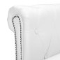 vidaXL Sofá Chesterfield en forma de L cuero sintético blanco vidaXL Sofá Chesterfield en forma de L cuero sintético blanco