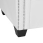 vidaXL Sofá Chesterfield en forma de L cuero sintético blanco vidaXL Sofá Chesterfield en forma de L cuero sintético blanco