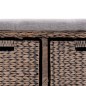 vidaXL Banco con 2 cestas hierba marina 71x40x42 cm gris vidaXL Banco con 2 cestas hierba marina 71x40x42 cm gris