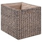 vidaXL Banco con 2 cestas hierba marina 71x40x42 cm gris vidaXL Banco con 2 cestas hierba marina 71x40x42 cm gris