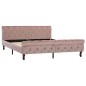 vidaXL Estructura de cama de terciopelo rosa 160x200 cm vidaXL Estructura de cama de terciopelo rosa 160x200 cm