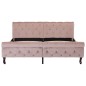 vidaXL Estructura de cama de terciopelo rosa 160x200 cm vidaXL Estructura de cama de terciopelo rosa 160x200 cm