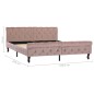 vidaXL Estructura de cama de terciopelo rosa 160x200 cm vidaXL Estructura de cama de terciopelo rosa 160x200 cm