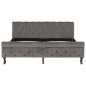 vidaXL Estructura de cama de terciopelo gris 160x200 cm vidaXL Estructura de cama de terciopelo gris 160x200 cm