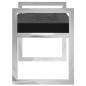 vidaXL Banco de terciopelo y acero inoxidable negro 97 cm vidaXL Banco de terciopelo y acero inoxidable negro 97 cm