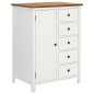 vidaXL Armario de madera maciza de roble 76x52x105 cm vidaXL Armario de madera maciza de roble 76x52x105 cm