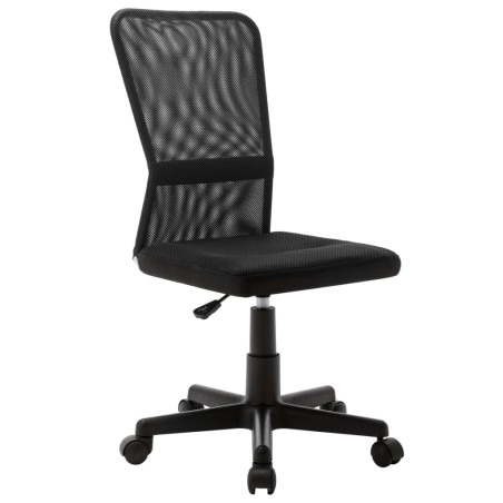 vidaXL Silla de oficina de tela de malla negra 44x52x100 cm