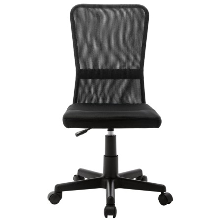vidaXL Silla de oficina de tela de malla negra 44x52x100 cm