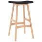 vidaXL Taburetes de cocina negros 2 unidades tela vidaXL Taburetes de cocina negros 2 unidades tela
