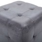 vidaXL Mesitas de noche 2 uds piel de ante artificial gris 30x30x30cm vidaXL Mesitas de noche 2 uds piel de ante artificial gris 30x30x30cm