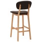 vidaXL Taburetes de cocina 2 unidades tela marrón vidaXL Taburetes de cocina 2 unidades tela marrón