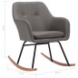 vidaXL Silla mecedora de tela gris claro vidaXL Silla mecedora de tela gris claro