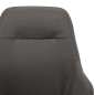 vidaXL Silla mecedora de tela gris oscura