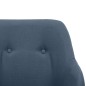 vidaXL Silla mecedora de tela azul vidaXL Silla mecedora de tela azul