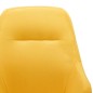 vidaXL Silla mecedora de tela amarilla mostaza vidaXL Silla mecedora de tela amarilla mostaza