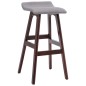 vidaXL Taburetes de cocina 2 unidades tela gris claro vidaXL Taburetes de cocina 2 unidades tela gris claro