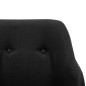 vidaXL Silla mecedora de tela negra vidaXL Silla mecedora de tela negra