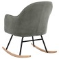 vidaXL Silla mecedora de terciopelo gris vidaXL Silla mecedora de terciopelo gris