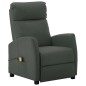 vidaXL Sillón de masaje de cuero sintético gris
