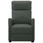 vidaXL Sillón de masaje de cuero sintético gris